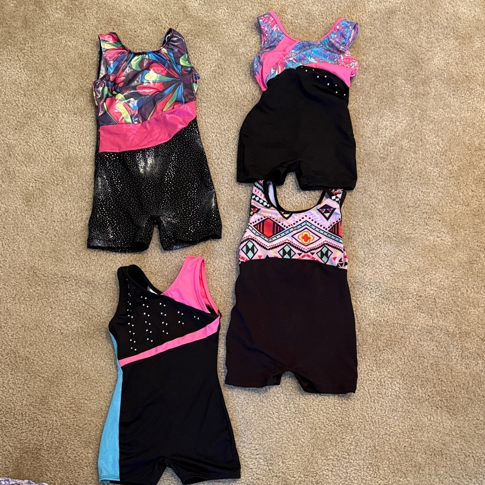 Danskin Kids One Pieces Bodysuits - Pink, Black, Blue
